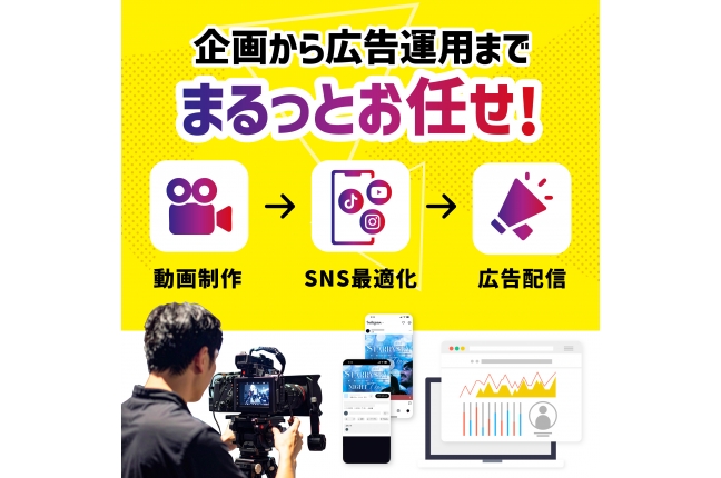 【SNS集客に】ショート動画制作+広告配信 関連画像