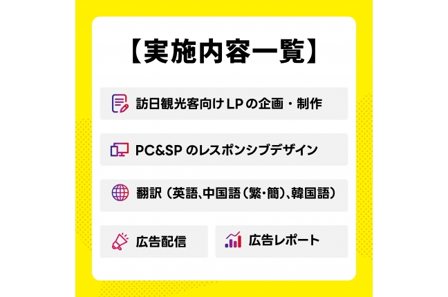 【多言語対応】 インバウンド向けLP/WEBサイト制作+広告配信プロモーション 関連画像