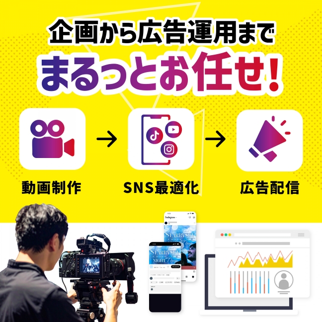 『【SNS集客に】ショート動画制作+広告配信 関連画像』