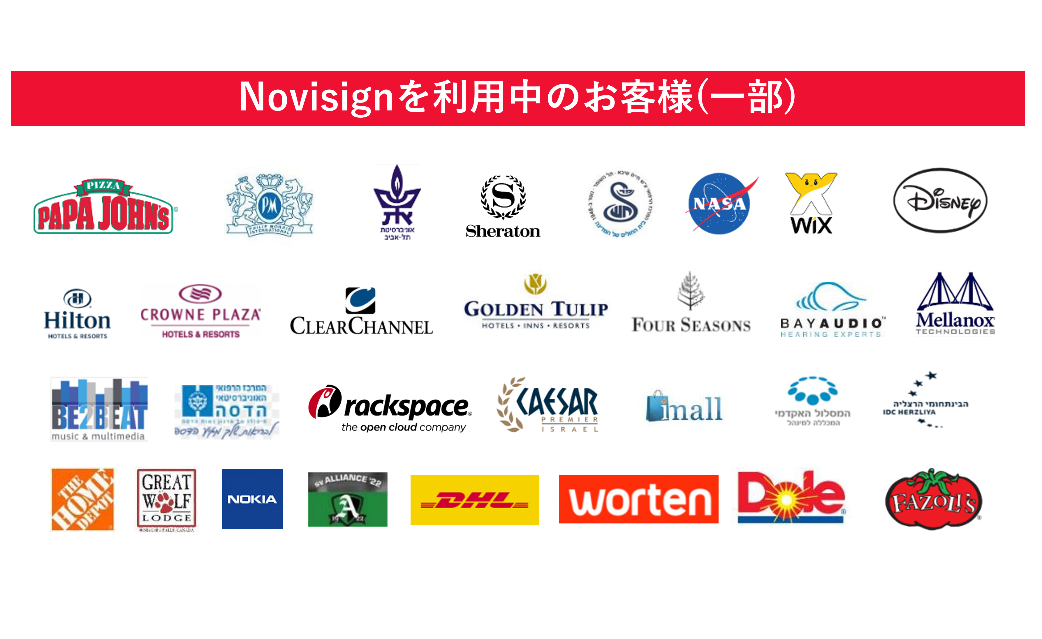 NoviSign / クラウド配信型デジタルサイネージ 関連画像